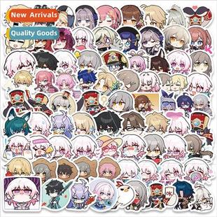 80 small size cartoon crash star bend railroad Q doodle stic