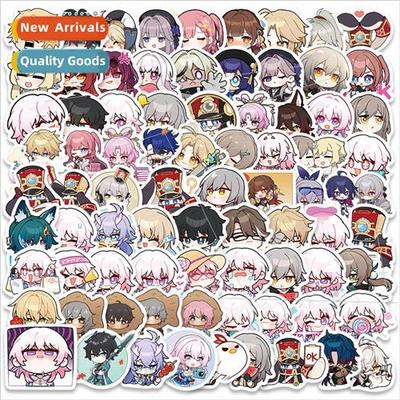 80 small size cartoon crash star bend railroad Q doodle stic