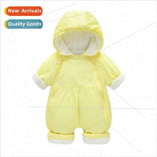 Baby crawling suit clothes warm thickened small baby onesie