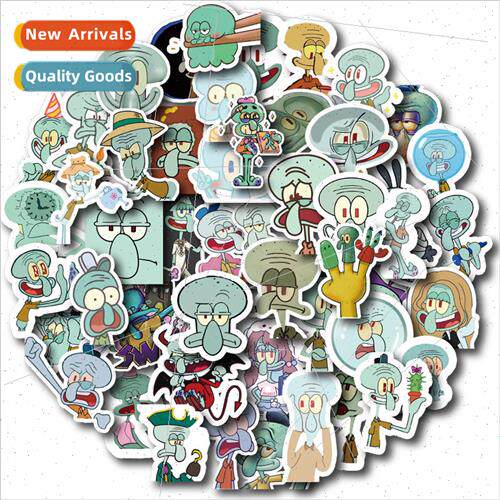 60 cartoon cute octopus brother handbook stickers laptop cel