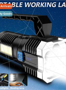 New portable household USB rechargeable flashlight outdoor 7