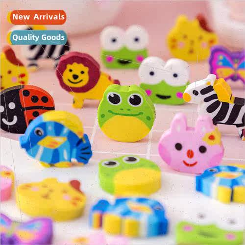 Childrens eraser cartoon animal shape eraser elementary scho