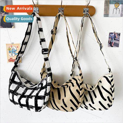 Korean fashion canvas dumpling bag 2022 new simple leisure s