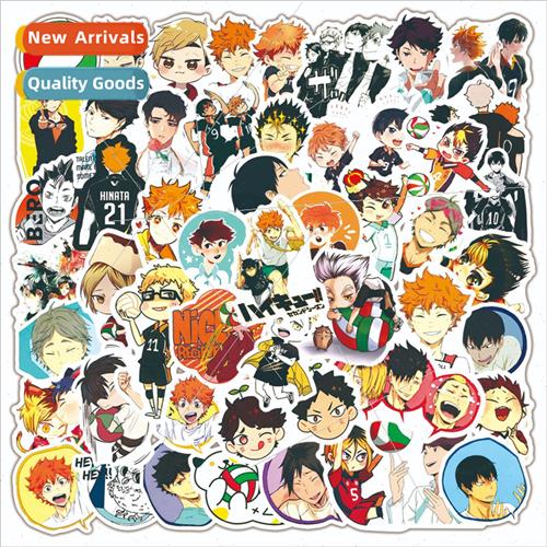 50 Volleyball Junior Doodle Stickers Electric Car Bicycle Mu