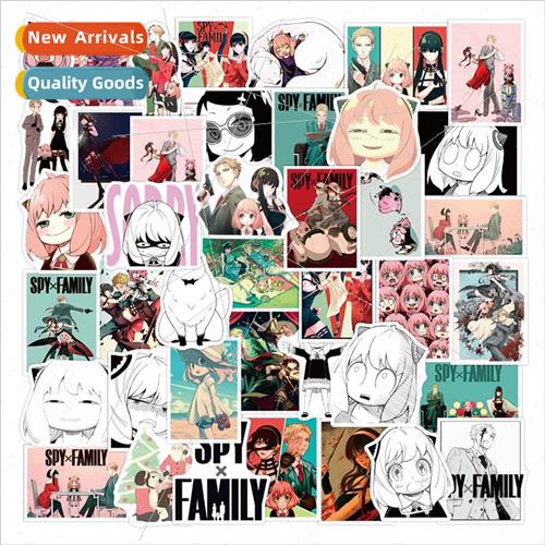 50 pcs of spy play house Japanese anime doodle stickers lugg