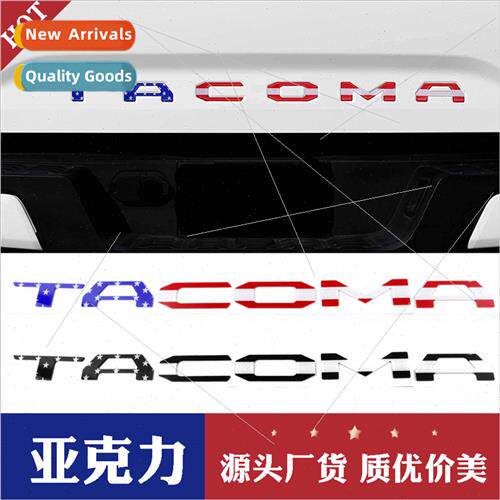 TACOMA Tanto trunk letters car stickers tacoma flag colorful