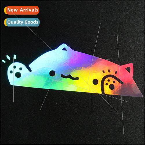Cat car stickers kitten knock window personalized car sticke