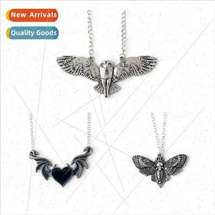 Jewelry Love Devil Wings Owl Butterfly Necklace Hip Hop Punk