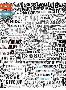 50 inspirational phrases text doodle stickers luggage notebo
