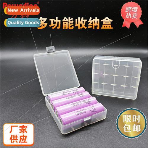 4pcs 18650 Battery Box Organizer with Hooks