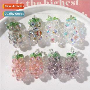 fruit simulation illusion crystal grapes Small purple fresh