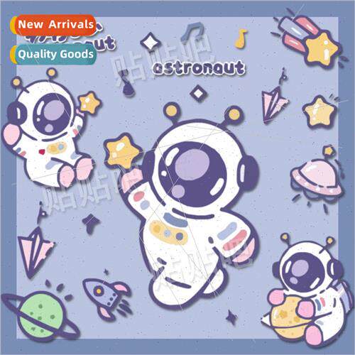 Astronaut cute cartoon stickers luggage laptop ipad water cu