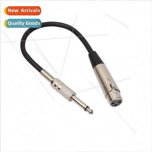 Section 6.35 male to Ca female adapter cable mono to XLR fem