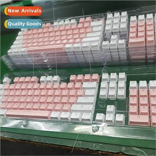 104 Keys Duplex Keycap Font Translucent Two-color Injection