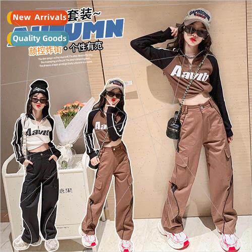 Girls work pants suit fall 2023 new 适用eign  girls big girl