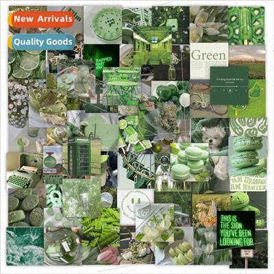 The new 63 green ins fresh nature scenery youth smiley face