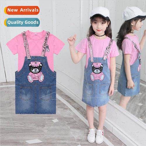 Childrens clothing girls fashion leisure suit summer section