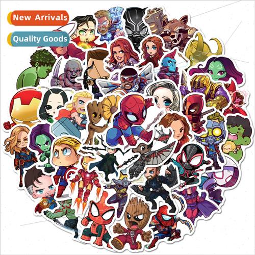 50 new Q  of the superhero Marvel Spider-Man Iron Man doodle