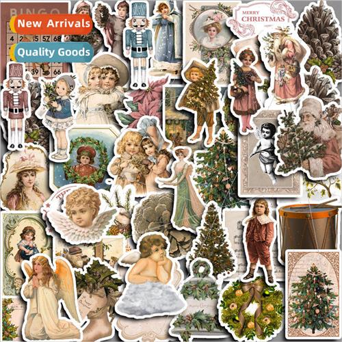 Romantic Christmas 50pcs large edition handbook stickers lug