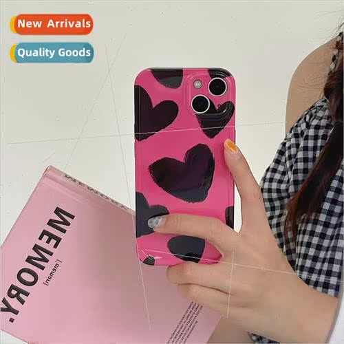 ins personality rose red background black love 14ProMax swee