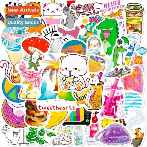50 small fresh stickers water cup vsco girl cell phone stati