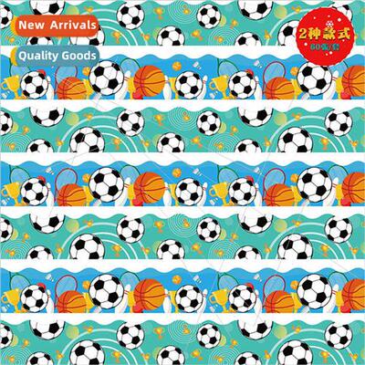 Soccer Basketball Classroom Bulletin Board Border Stickers a