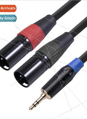 3.5 Male to Dual Ca Male One to Two Audio Cable Dual XLR Bal