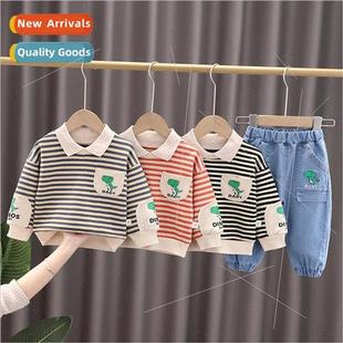 childrens work jeans Spring boys Autumn suit and