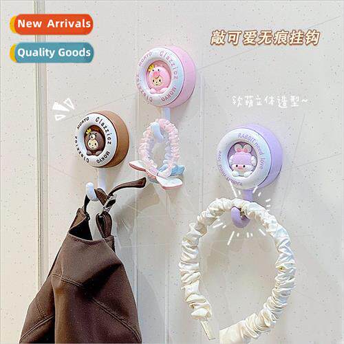 Crown monkey hooks cartoon cute hooks hole-free adhesive wal