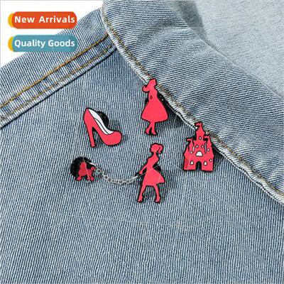 New fashion Barbie creative brooch personalized castle Barbi