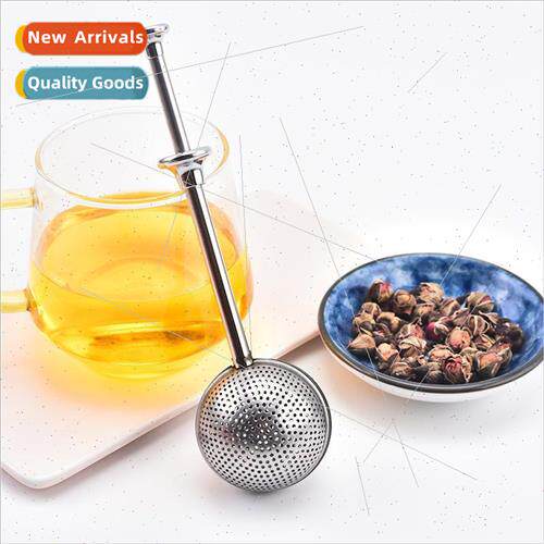 Ball retractable half-leak full-leak tea strainer 304 stainl