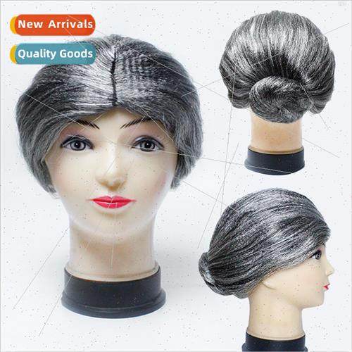 Halloween wig stage costume cosplay old lady wig skit per适