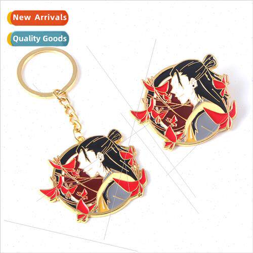 Anime  spell back to war summer oil e metal keychain pin COS
