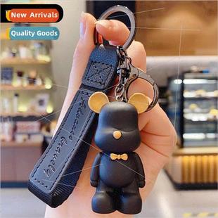 bear keychain female Scandinavian cartoon tie cute exqui bow