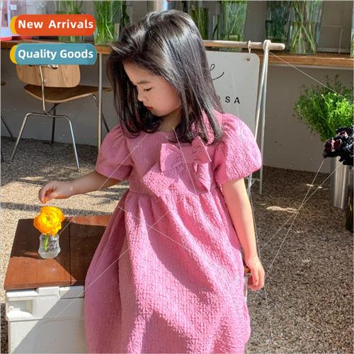 Korean childrens clothing 2023 summer  of the girls sweet sw