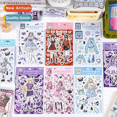 Dopamine girl handbook sticker pack creative princess dress