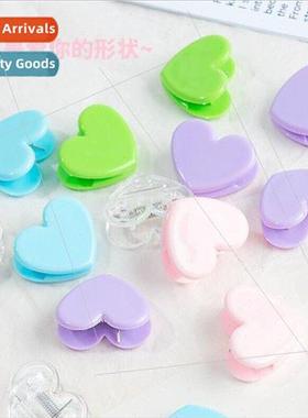Japanese soft pink heart small clip cute girl heart plastic
