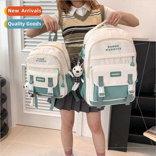 Elementary school students new spine protection schoolbag ju