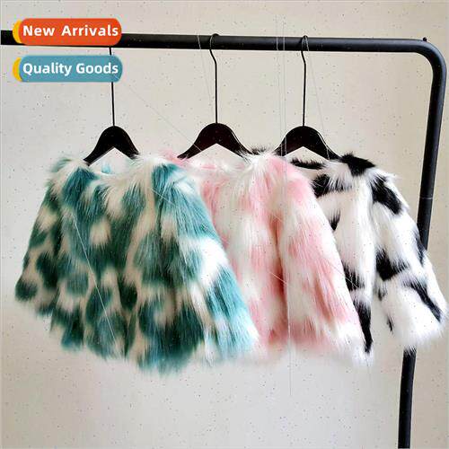2023 New Autumn and Winter Womens Cotton Clothes Warm Fur Fa