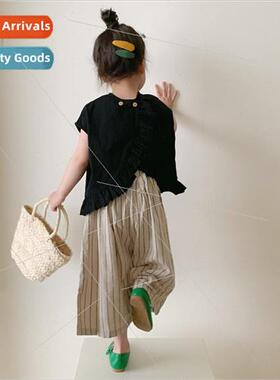 Korean childrens clothing 2023 Korean  of the new summer gir