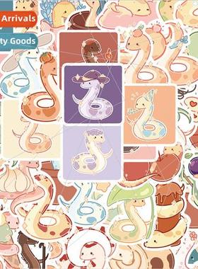 50 cartoon snake doodle stickers helmet DIY stickers water c