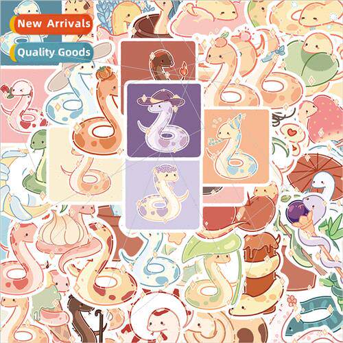 50 cartoon snake doodle stickers helmet DIY stickers water c