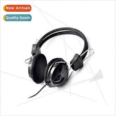 Black teardrop braided cable with headset headset PC compute