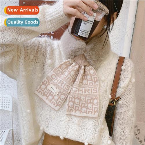 Knitted scarf female winter Korean  of the hundred ride warm