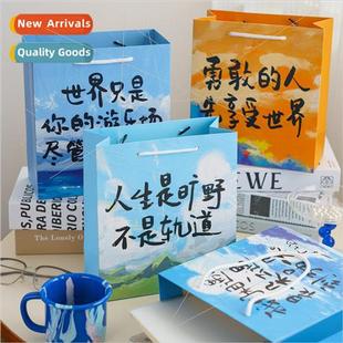 Series Bles Bag Text Ins terary Wilderness Card White