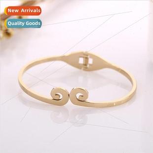 plated 18k rose Tight female bracelet gold gol band