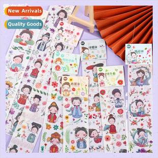 handbook characters stickers and deco Ancient paper cartoon