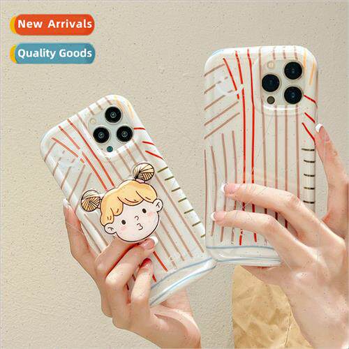 适用 Apple 14Pro Korean  cute girl xr phone case iphonexs ma