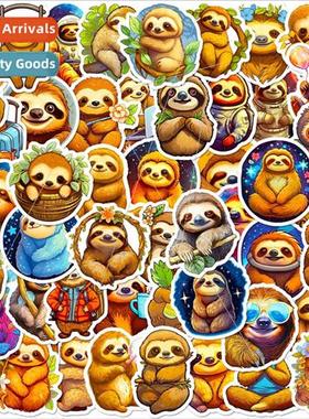 50 cartoon cute sloth stickers TEMU new cute sloth doodle st