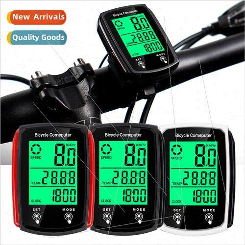 CNC Bicycle luminous code meter wired English  backlit odome